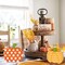 6 Pieces Fall Pumpkin Wooden Cutouts with Ropes 3 Designs Unfinished Pumpkin Shaped Table Wooden Signs for Fall Thanksgiving Halloween Tiered Tray Decor: Home, Kitchen, and Office DIY Craft